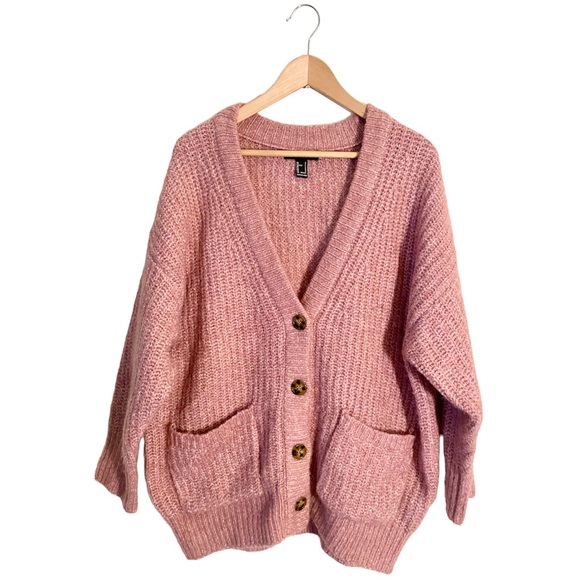 Forever 21 Sweaters - [F21] Oversized Marled Knit V-neck Cardigan (NWOT)